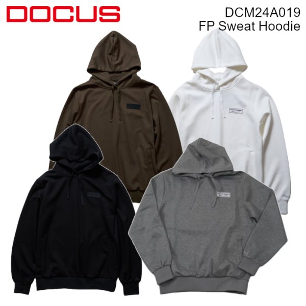 画像1: ゴルフウェア ドゥーカス FP スウェット フーディ 2024 秋冬 ホワイト/ブラック/カーキ FP Sweat Hoodie (1)